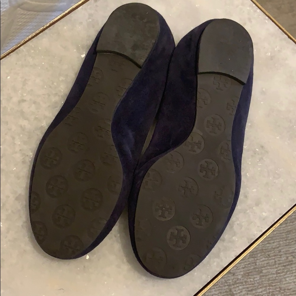 Tory Burch Purple Suede Flats - Picture 4 of 5